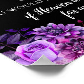 もし天国は遠くない遠くにプリント。紫の碑 ポスター (角)