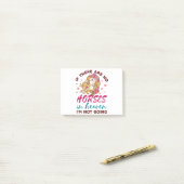 もし天国Iに馬なし行かない馬好き ポストイット (デスク上)