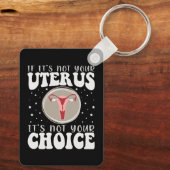 もし子宮じゃなくて選択の余地がない キーホルダー (裏面)
