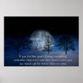 もし感じあなたは失う – 感動的引用文 ポスター (正面)