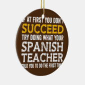 もし最初は成功し頼ない セラミックオーナメント (右)