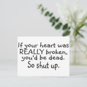 もし本当に心が壊れていたら死んでるよ… ポストカード (スタンド正面)