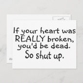 もし本当に心が壊れていたら死んでるよ… ポストカード (正面/裏面)