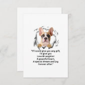 もし犬好き与えなら何でもおもしろいできる 出欠カード (正面/裏面)