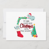 もし猫がクリスマスカードを送るとしたら、こんな感じのものだろう シーズンカード (正面)