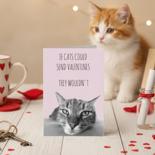 もし猫がバレンタインを送ることができたら カード