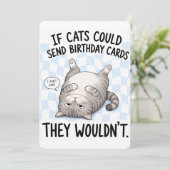 もし猫が誕生日カードを送ることができたら嫌がるでしょ シーズンカード (スタンド正面)