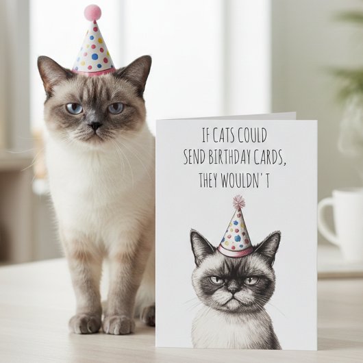 もし猫が誕生日カードを送ることができたら カード