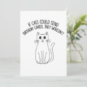 もし猫が誕生日カードを送ることができたら、彼らはそんなことはしないだろう 招待状 (スタンド正面)