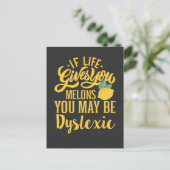 もし生与え活は失読症かもしれない ポストカード (スタンド正面)