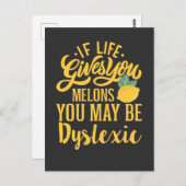 もし生与え活は失読症かもしれない ポストカード (正面/裏面)