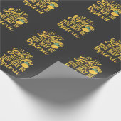 もし生与え活は失読症かもしれない ラッピングペーパー (角)