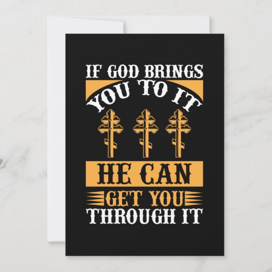 もし神は、あなたを通して得ることができます。 セーブザデート (正面)