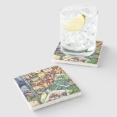 もし神は、もっとよいものにしたのだ、彼女は保 ストーンコースター (横)