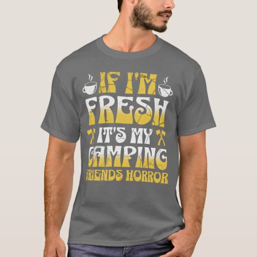 もし私がフレッシュなら友達はホラー Tシャツ (正面)