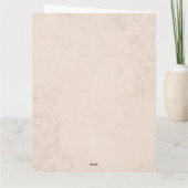 「もし私が十分に言わなかったら」バレンタインデー カード (裏面)