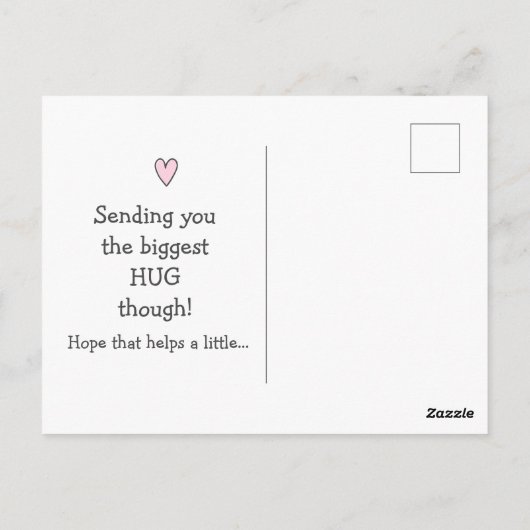 もし私の魔法の杖が癌を消し去ることができたら - かわいい応援メッセージ ポストカード (裏面)