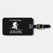 もし簡単でスノーボードテールスキーだ ラゲッジタグ (正面横)