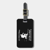 もし簡単でスノーボードテールスキーだ ラゲッジタグ (正面縦)