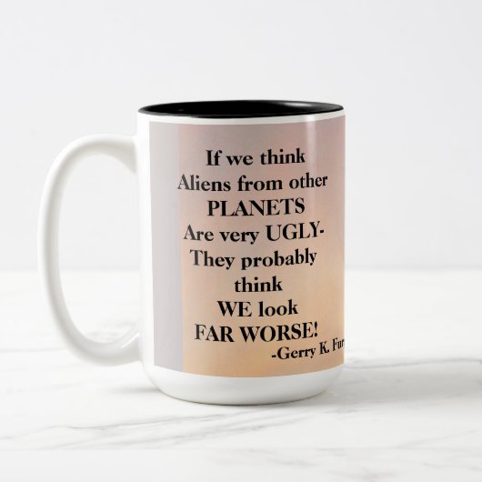 もし考え ツートーンマグカップ (左)