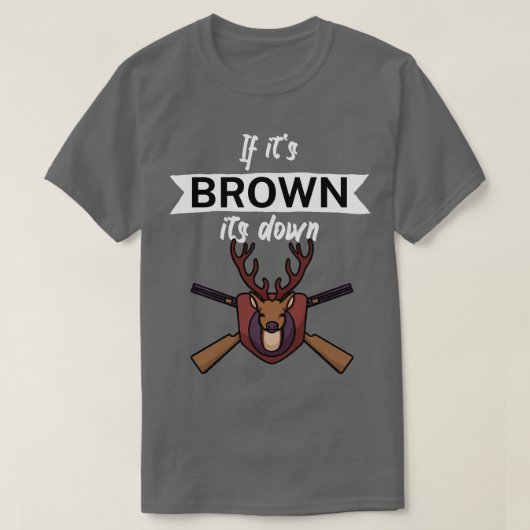 もし茶色 Tシャツ (デザイン正面)