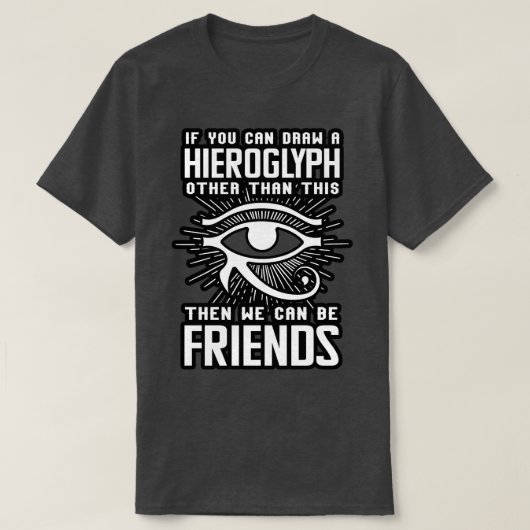 もし象形文字を描く Tシャツ (デザイン正面)