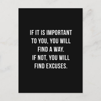 もし重要だ。はがき感動的。 ポストカード