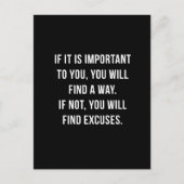 もし重要だ。はがき感動的。 ポストカード (正面)