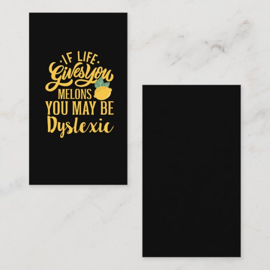 もし難読与え症の人生 名刺 (正面/裏面)