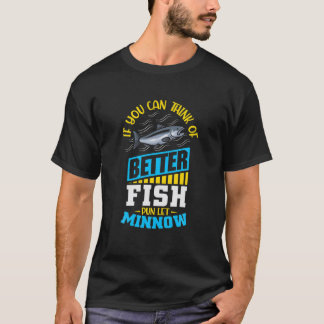 もし魚の考え皮がよい Tシャツ