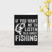 もし魚釣りの聞話をして欲しいおもしろい カード (黄色い花)