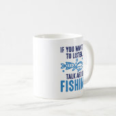 もし魚釣りの話聞せ コーヒーマグカップ (正面右)