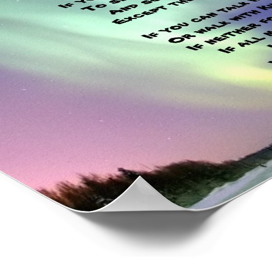 「もし – 」はキプリング ポスター (角)