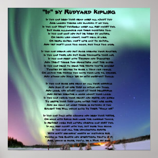 「もし – 」はキプリング ポスター