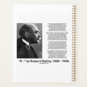 「 – もし」ラディアード・キップリングの詩 プランナー手帳 (裏面)