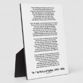 もし – ラディヤード・キプリングの写真 フォトプラーク (側面)