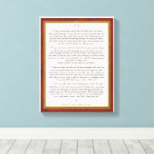 もしRudyard Kiplingの詩 キャンバスプリント (インサイチュ (ウッドフロア))