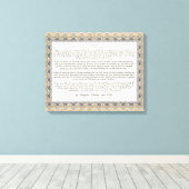 もしRudyard Kiplingの詩 キャンバスプリント (インサイチュ (ウッドフロア))