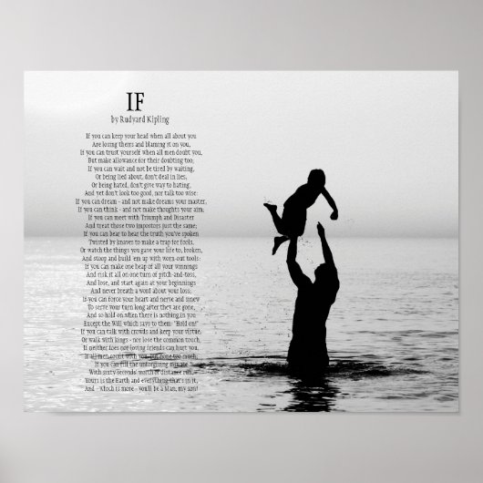 もしRudyard Kiplingの詩 ポスター (正面)