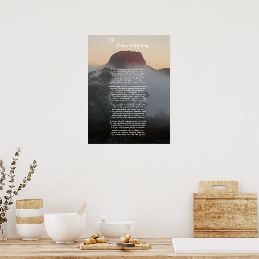 もしRudyard Kipling ポスター (キッチン)