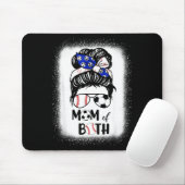 もじゃもじゃお団子ヘア ソッカーの母 野球の母 両方ママ マウスパッド (マウス)