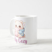 もちもちクマの抱き枕 かわいいスタイル コーヒーマグカップ (正面左)