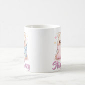 もちもちクマの抱き枕 かわいいスタイル コーヒーマグカップ (中央)
