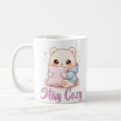 もちもちクマの抱き枕 かわいいスタイル コーヒーマグカップ (左)