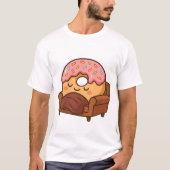 もちもちドーナツの昼寝 Tシャツ (正面)