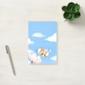 もちもちBeeと花が咲くスプリングフラワー ポストイット (オフィス)