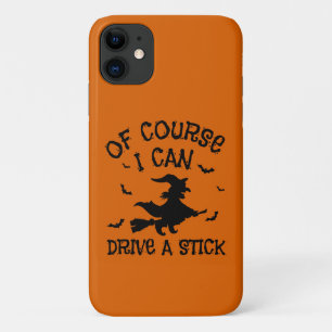 もちろおもしろいん、私はスティックのハロウィーンを運転することができる iPhone 11 ケース