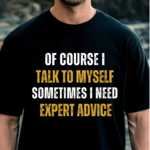 もちろんおもしろい自分と話す – 皮肉なユーモア Tシャツ