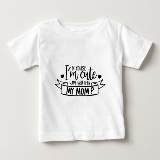 もちろんかわいい ベビーTシャツ (正面)