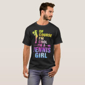 もちろんカワイイ私はテニスガール テニス Tシャツ (正面フル)